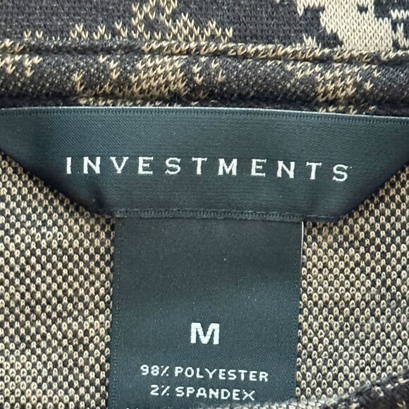 Investments‎ Animal Print, 3/4 Sleeve Tunic with Mock Turtleneck. - Picture 3 of 7